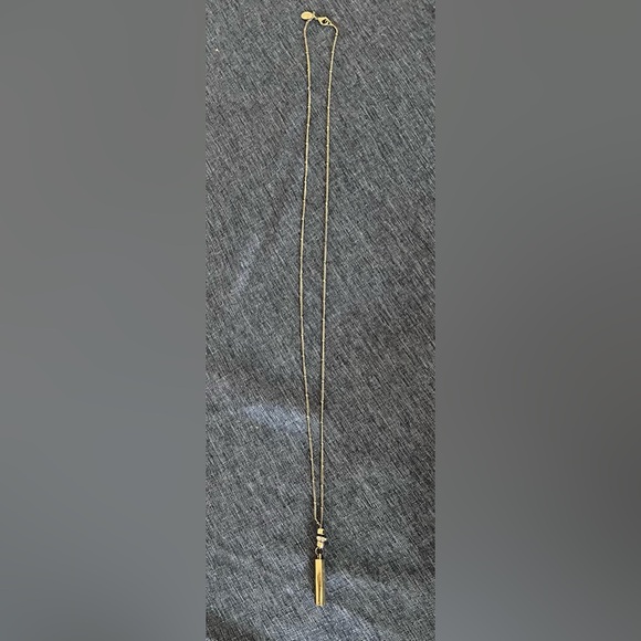 EXRESS Pendant Necklace Gold Fashion Tassel & Rhinestone - Picture 3 of 6